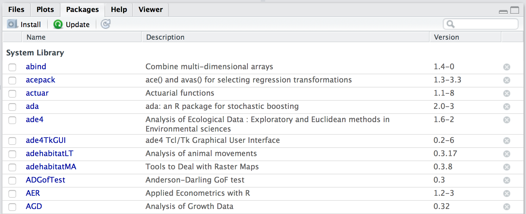 Install Package In R