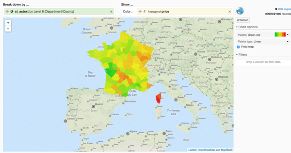 Geographic data visualization (BETA)