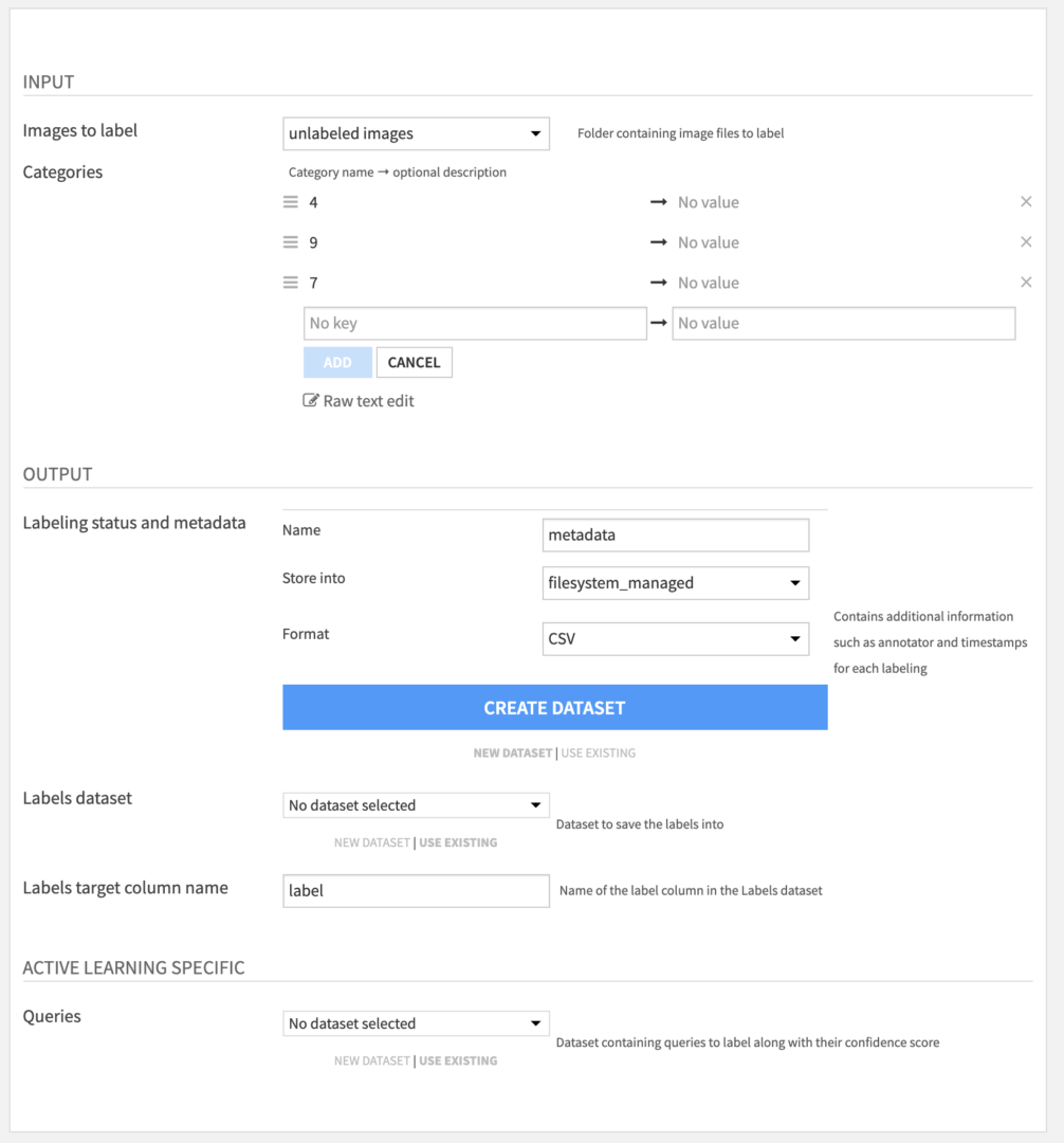 Plugin: ML Assisted Labeling | Dataiku