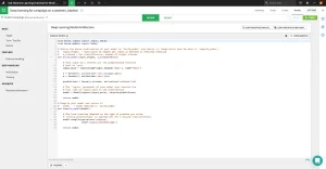 coding deep learning in dataiku