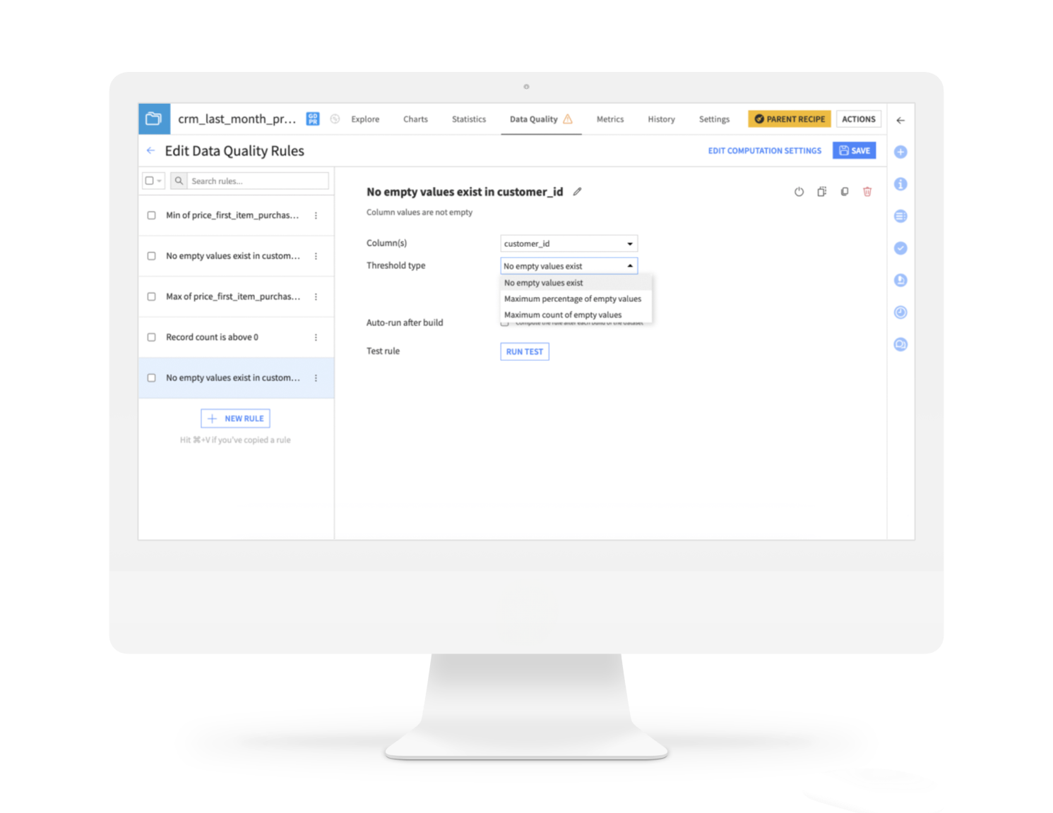 screenshot showing the Dataiku data catalog functionality to tag and publish trusted datasets for easy reuse across teams