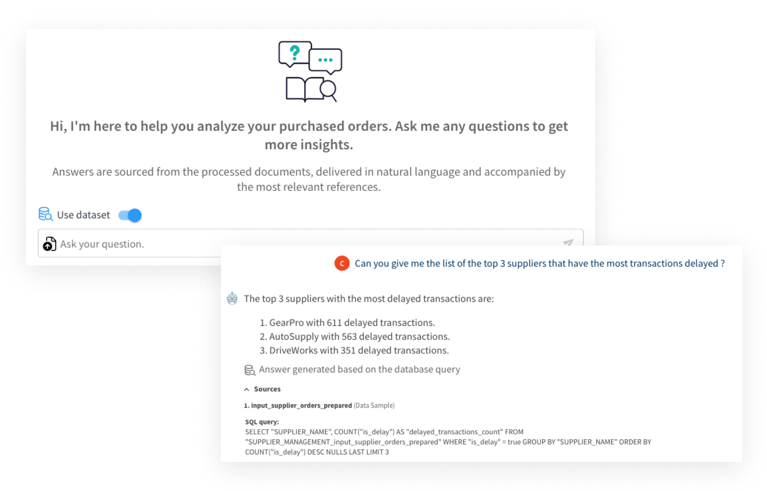 dataiku chatbot screen